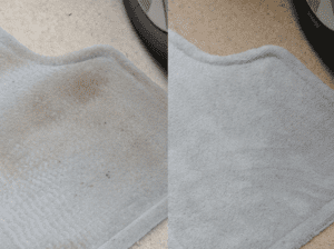 Rug before and after