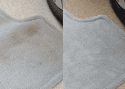 Rug before and after