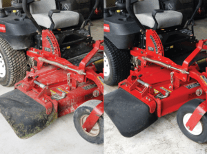 Tractor before and after