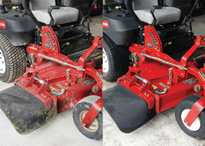 Tractor before and after