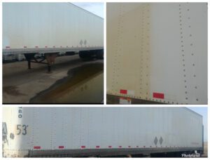 Semi Trailers before and after Super Clean
