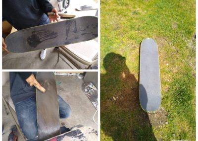 Long Board Grip Tape Cleaning