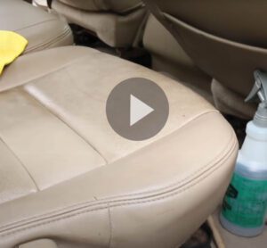 Video Still of car seat to be cleaned