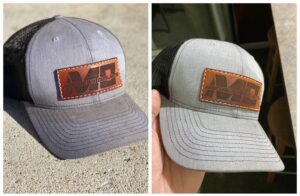 Hat before and after Super Clean