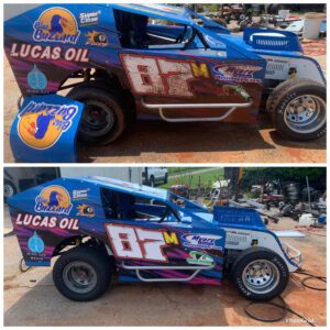 Modified Dirt Car before and after Super Clean