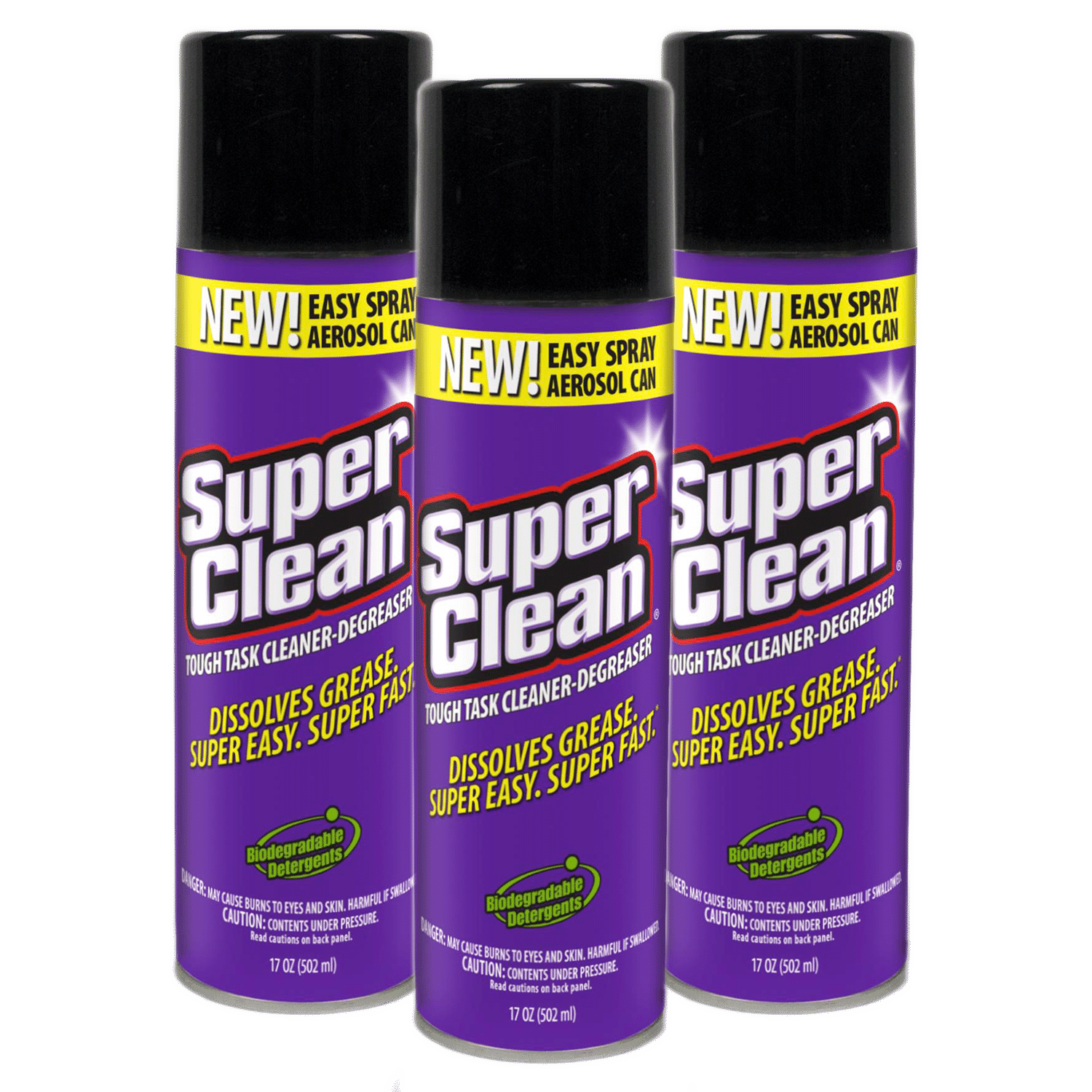 Super Clean® 17oz Aerosol Cleaner-Degreaser Can 3-Pack