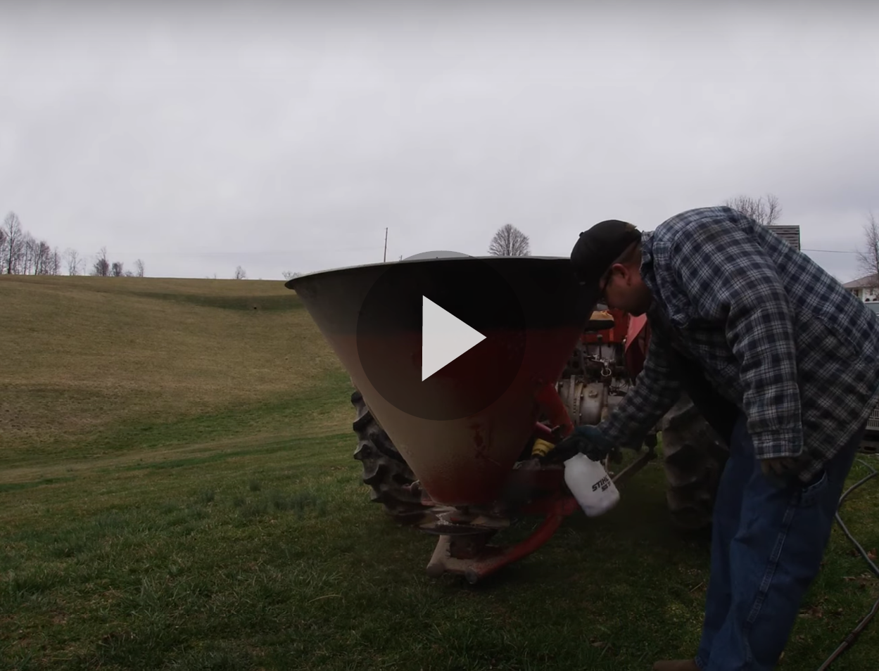 Cleaning A Fertilizer Spreader With Super Clean